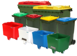 Simpro supplies a range of specialist bins for waste, recycling and food-processing applications – all designed to suit our bin handling equipment. Bins