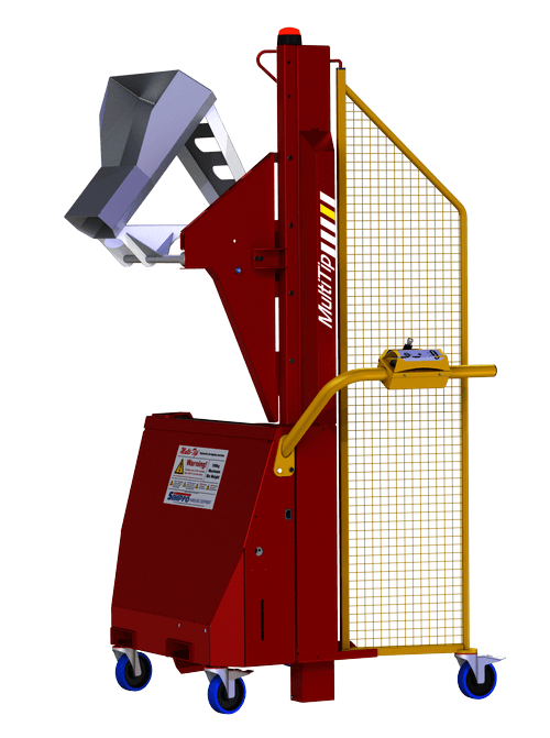 Custom Multi-Tip with a special ‘coal-scuttle’ attachment for tipping dry solids